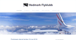 Desktop Screenshot of hedmarkflyklubb.no