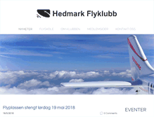 Tablet Screenshot of hedmarkflyklubb.no